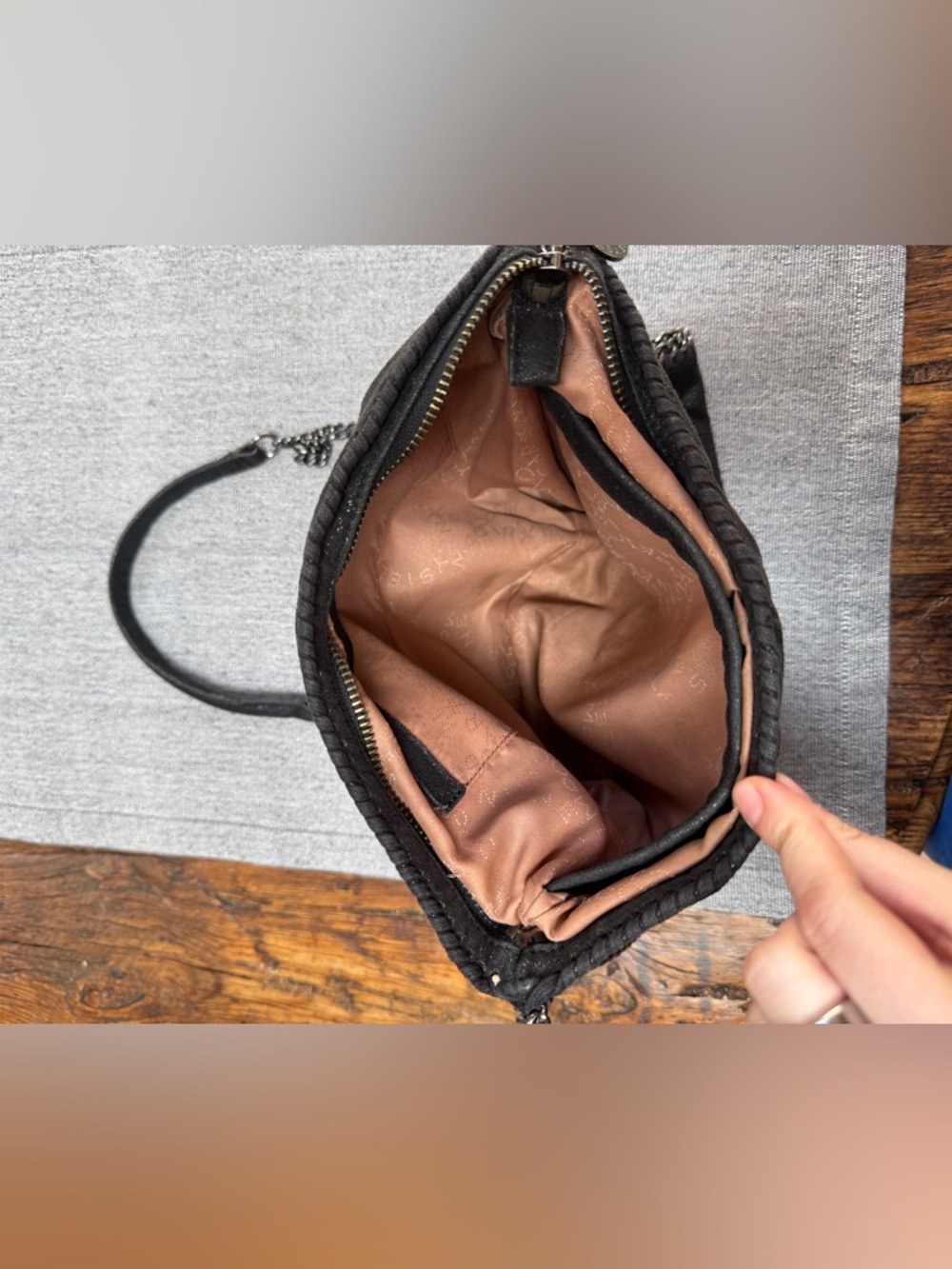 Stella McCartney Vegetarian Suede Crossbody Bag - Picture 4 of 9